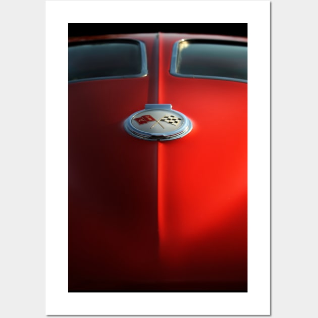 1963 Corvette Sting Ray detail - 1 Wall Art by mal_photography